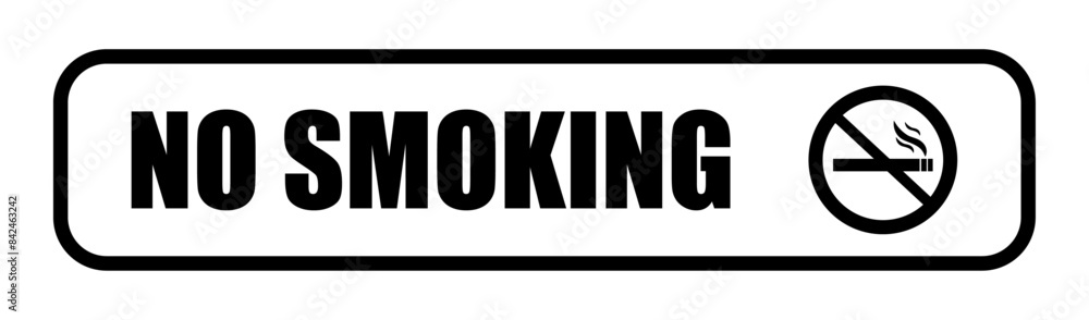 No smoking area, sign board black color. No smoking sign symbol vector illustration. No smoking area, sign board black color. No smoking sign symbol vector illustration.