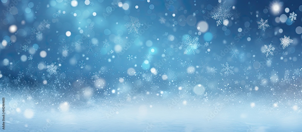 Evening Christmas snowfall with a serene copy space image. Evening Christmas snowfall with a serene copy space image.