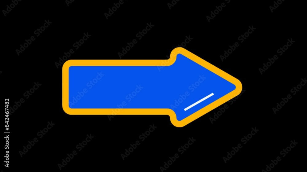 direction arrow left animation on transparent background direction arrow left animation on transparent background