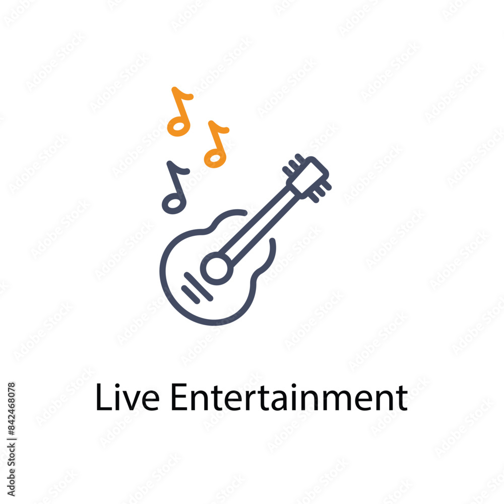 Live Entertainment icons vector set stock illustration. Live Entertainment icons vector set stock illustration.