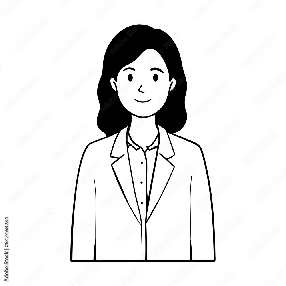 Woman doctor vector illustration. Doctor in white coat. Stethoscope. Woman doctor vector illustration. Doctor in white coat. Stethoscope.
