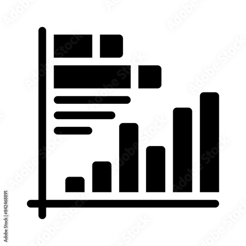 histogram glyph icon