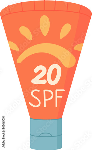 Sunscreen oil product, vector solar block cosmetic tube, creative spf lotion pack, cartoon sun protection cream bottle, flat sunscreen spray container,