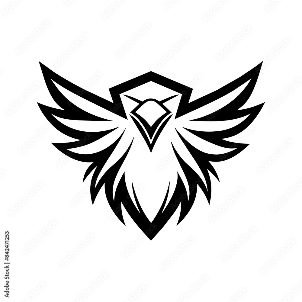 Obraz premium Eagle logo vector art illustration