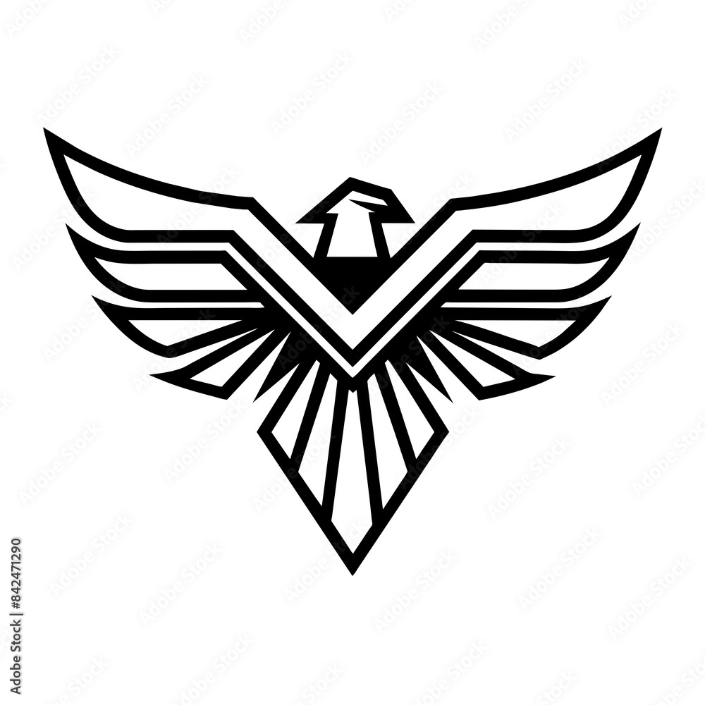 Eagle logo vector art illustration Eagle logo vector art illustration