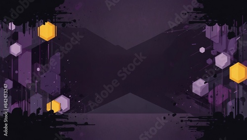 modern abstract purple gaming background. 2d style photo