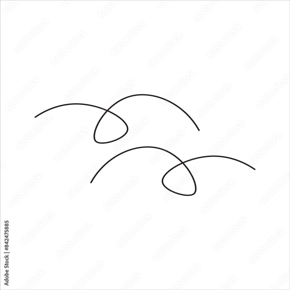 Abstract leaf hand drawn vector element Abstract leaf hand drawn vector element