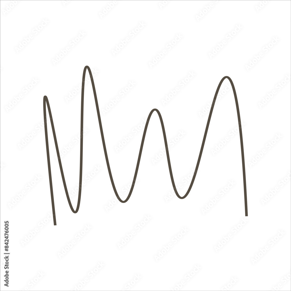 Abstract leaf hand drawn vector element Abstract leaf hand drawn vector element