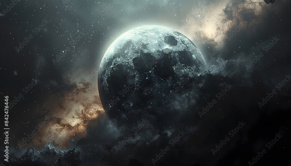 Naklejka premium space background