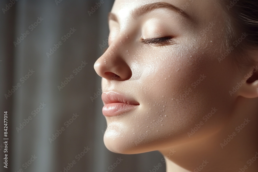 Luxury spa salon resort person have beauty relaxing procedure, Generative AI illustration picture Luxury spa salon resort person have beauty relaxing procedure, Generative AI illustration picture