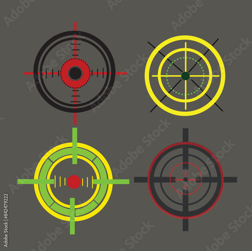 Gun Shooting Target vector
