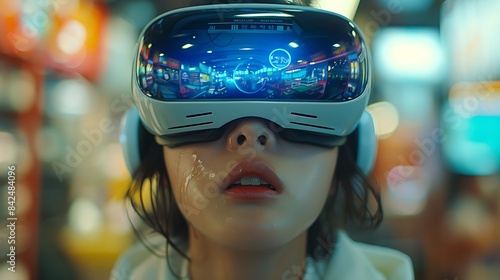 Kore Korean teenager using virtual reality © Dot