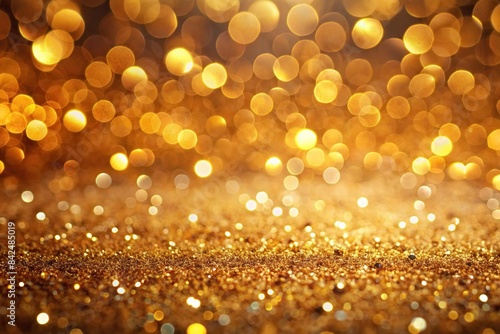 Abstract gold glitter lights background with bokeh effect, perfect for celebration and festive events, gold glitter, bokeh, lights, celebration, festive, event, background, backdrop, sparkle