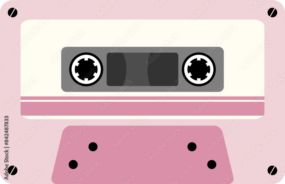 Fototapeta premium Cassette Groovy Retro Element