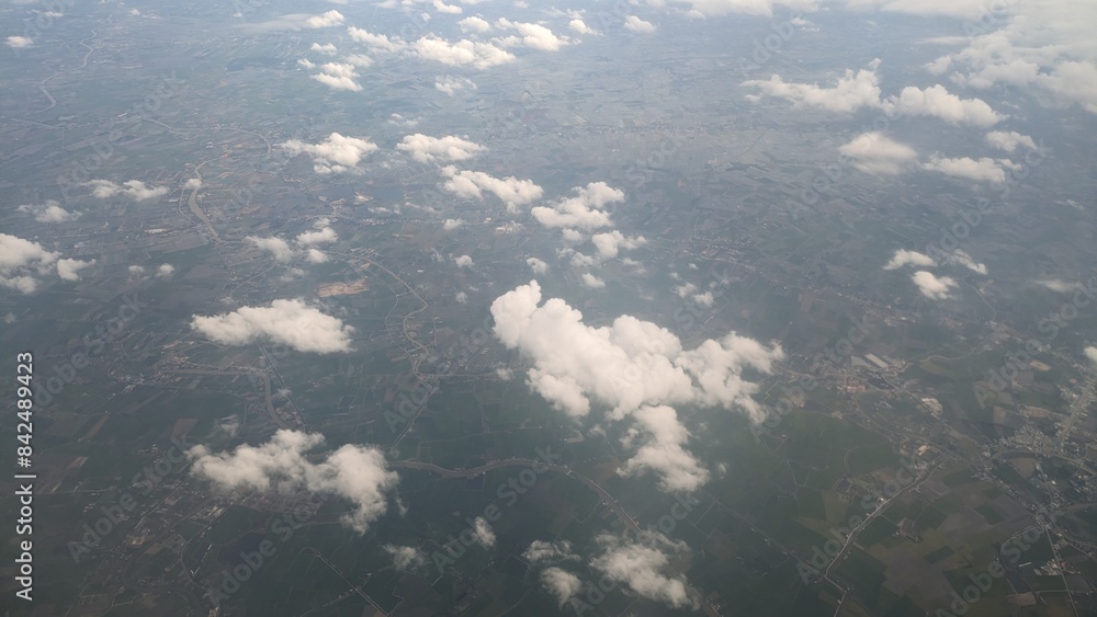 Beautiful aerial cityscape view of the city of Bangkok, Thailand, daytime Beautiful aerial cityscape view of the city of Bangkok, Thailand, daytime