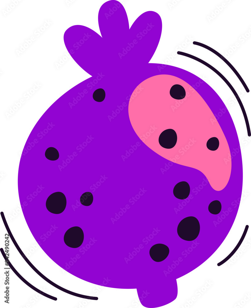 Blueberry Hand Drawn