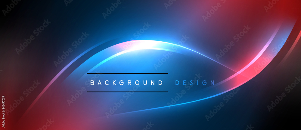 Neon glowing circle rays, light round lines in the dark, planet style neon wave lines. Energetic electric concept design for wallpaper, banner, background Neon glowing circle rays, light round lines in the dark, planet style neon wave lines. Energetic electric concept design for wallpaper, banner, background