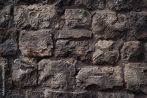 Stone wall texture. Old castle stone wall texture background. Stone wall as background or texture. Generative ai