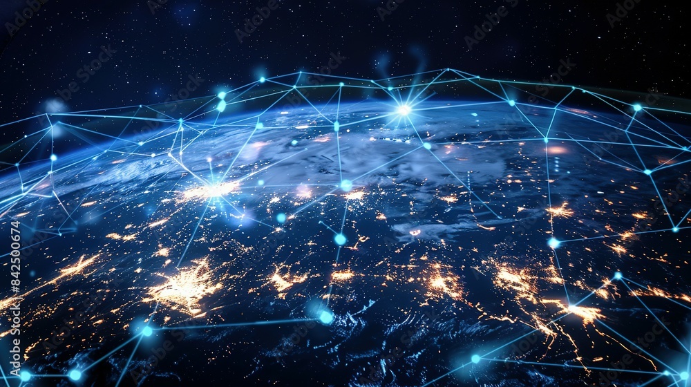 Digital world globe representing global network and connectivity on Earth, featuring high-speed data transfer, cyber technology, information exchange, and international telecommunications. Digital world globe representing global network and connectivity on Earth, featuring high-speed data transfer, cyber technology, information exchange, and international telecommunications.