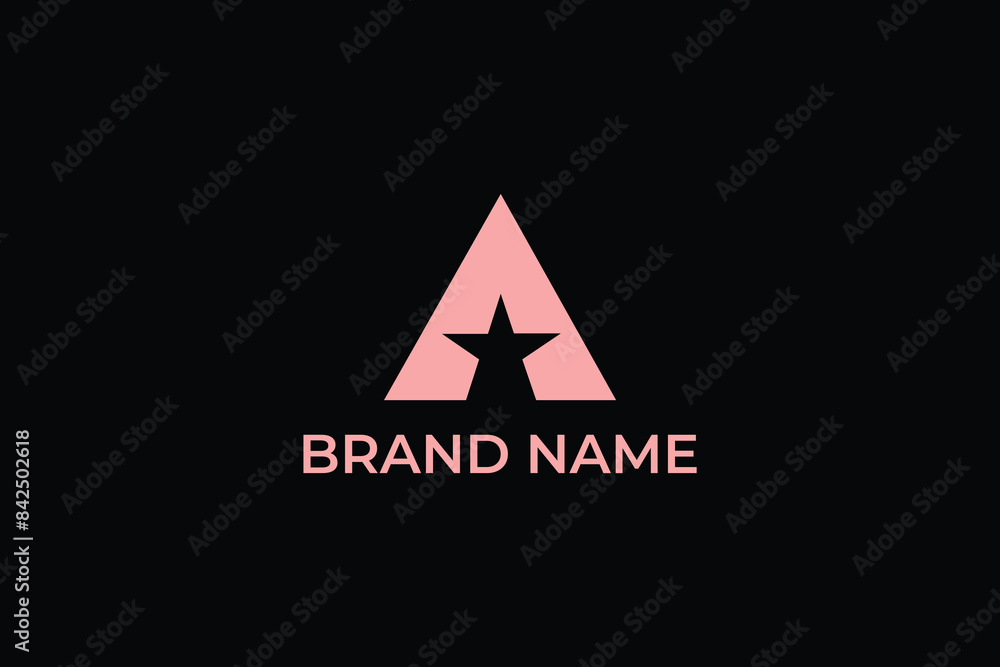 letter A corporate logo, letter A and star icon logo, letter A and star letter A corporate logo, letter A and star icon logo, letter A and star