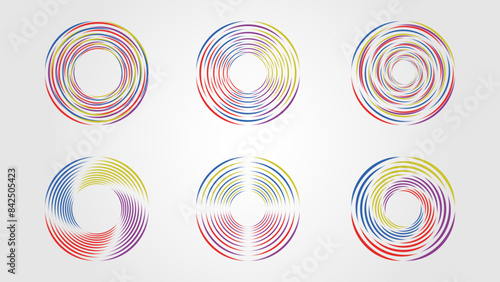 Circles of rounded spirals 2