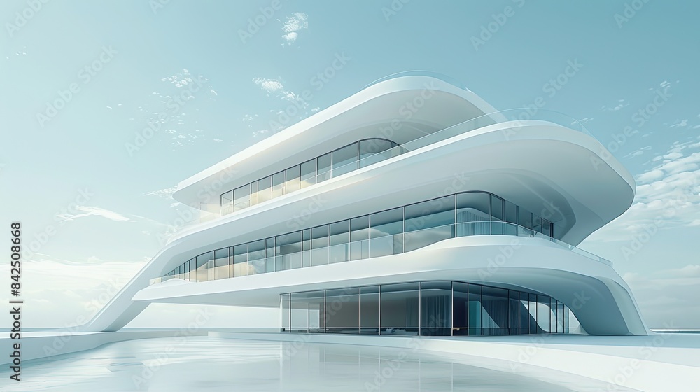 State-of-the-art construction showcasing the beauty of modernity State-of-the-art construction showcasing the beauty of modernity