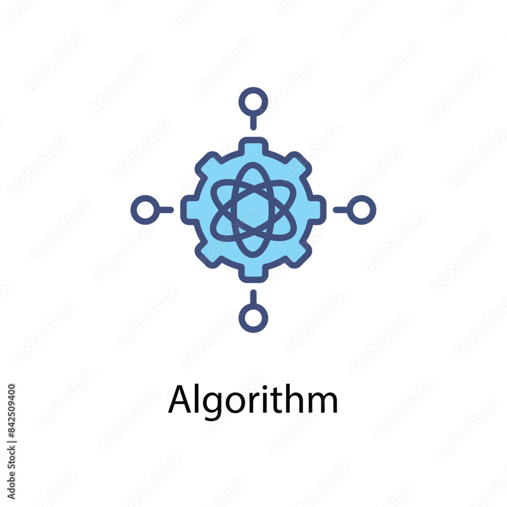 Algorithm vector icon Algorithm vector icon