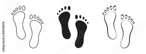 baby feet glyph icon