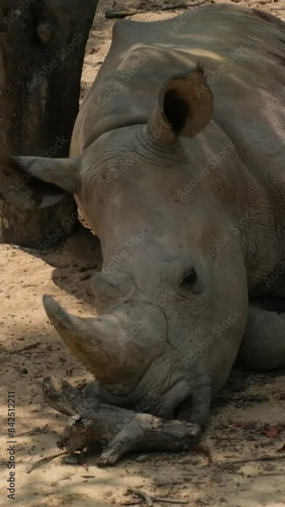 Northern white rhinoceros, northern white rhinoceros, Ceratotherium simum Cottoni Endangered female Northern White Rhinoceros Northern white rhinoceros, northern white rhinoceros, Ceratotherium simum Cottoni Endangered female Northern White Rhinoceros