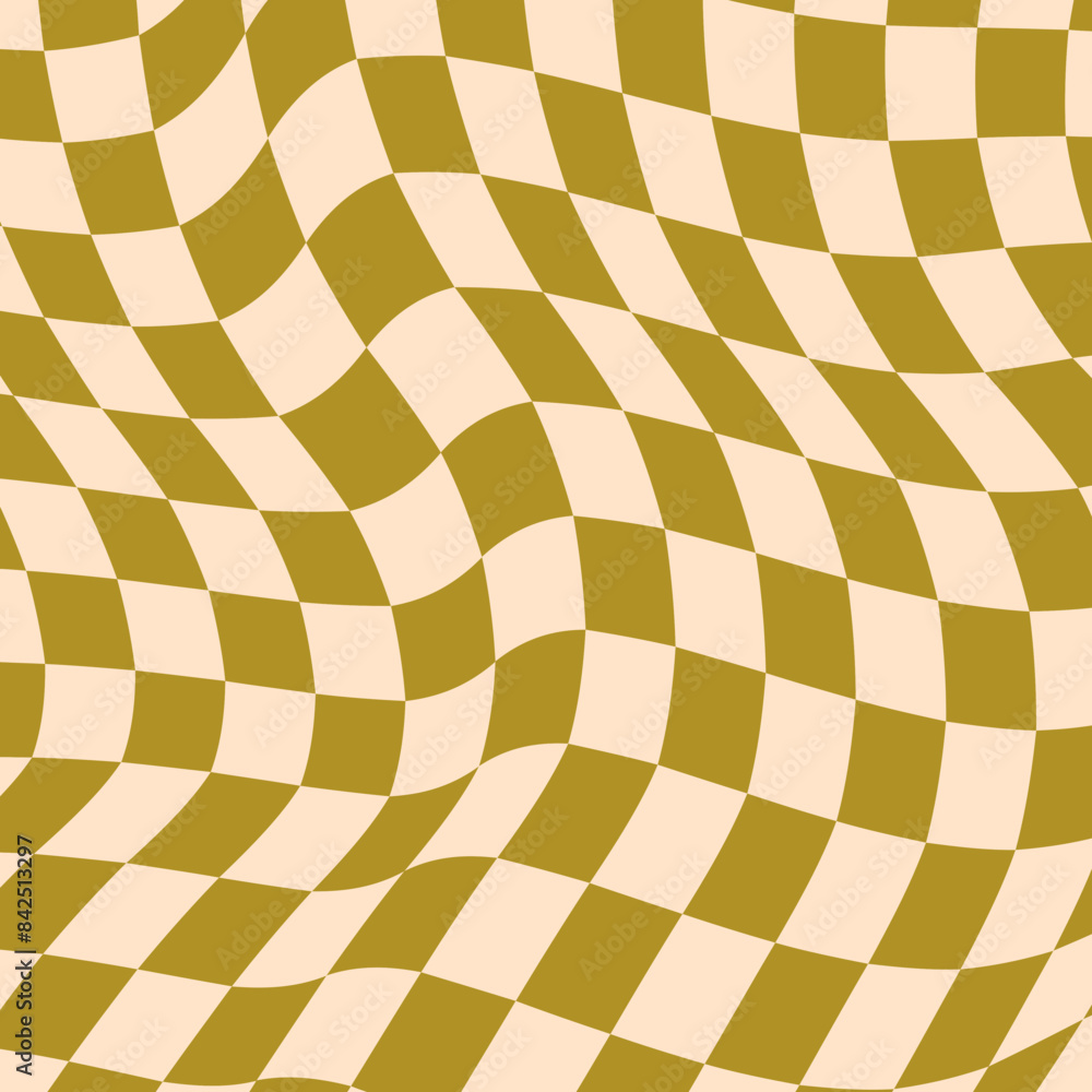Retro Distorted Checkered Retro Distorted Checkered