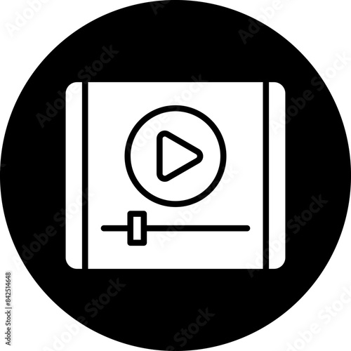 Vector Design Video Player Icon Style