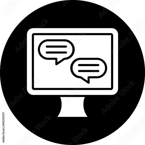 Vector Design Live Chat Icon Style