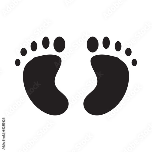 Baby feet icon