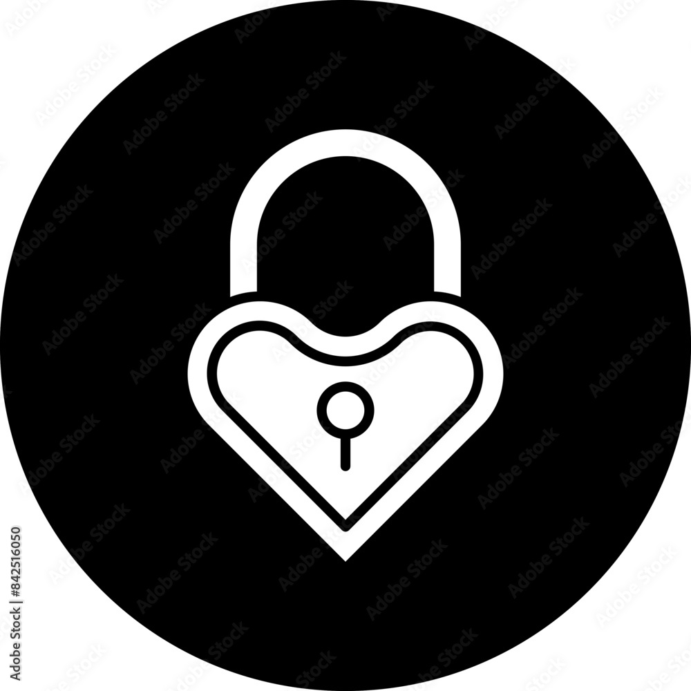 Vector Design Wedding Padlock Icon Style Vector Design Wedding Padlock Icon Style