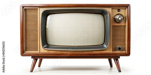 A classic 1950s television set with a retro design, isolated on a background, vintage television, retro television, 1950s television, classic television, television set, tv set