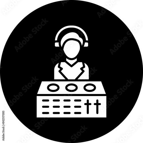 Vector Design DJ Icon Style