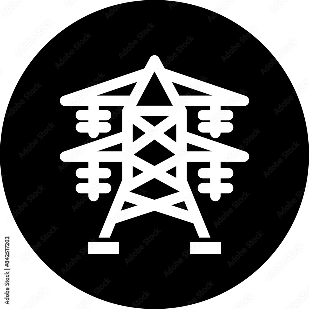 Vector Design Electric Tower Icon Style Vector Design Electric Tower Icon Style