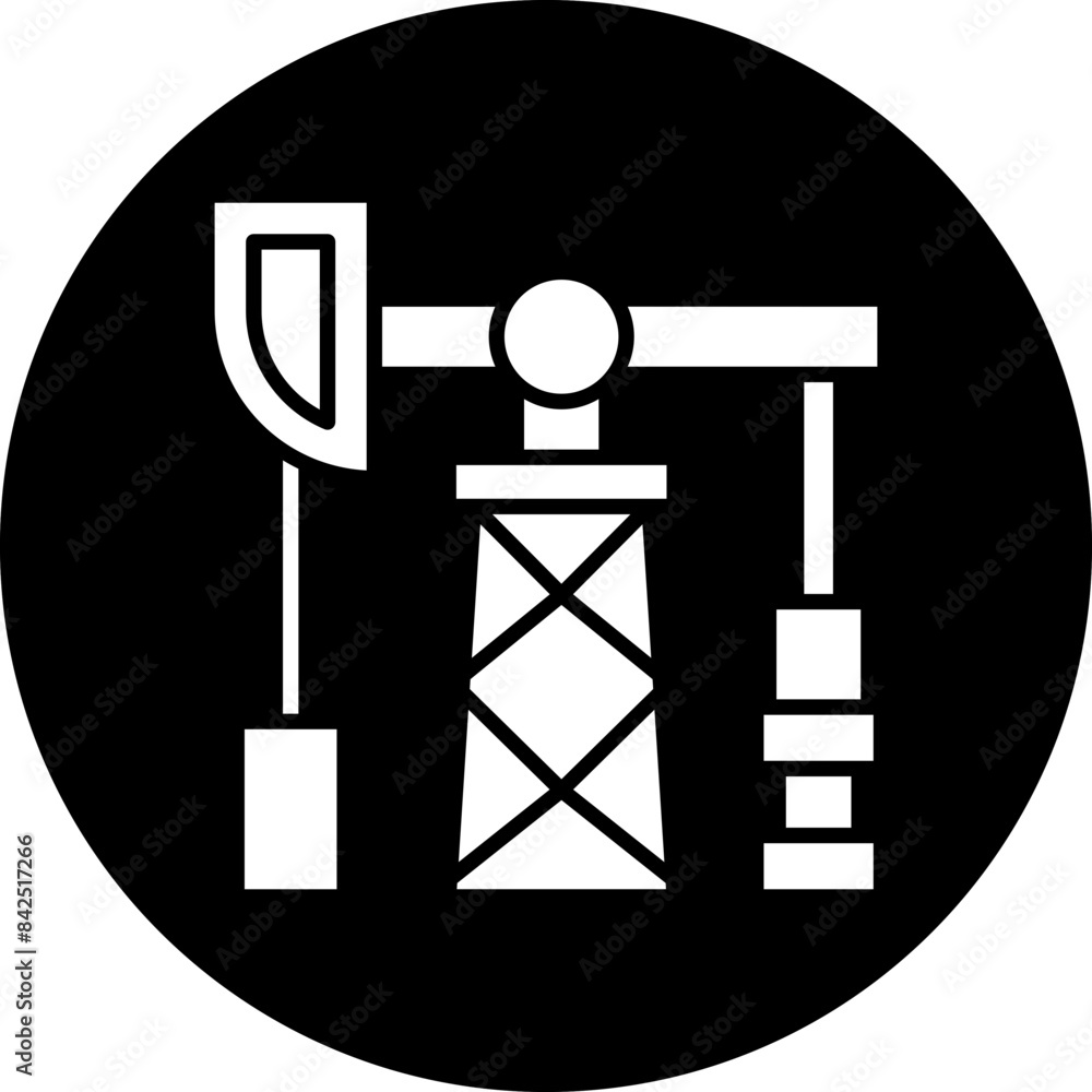 Vector Design Oil Pump Icon Style Vector Design Oil Pump Icon Style