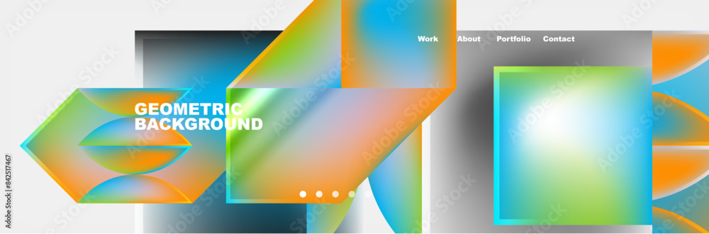 Abstract geometric shapes web design page. Vector Illustration For Wallpaper, Banner, Background, Card, Book Illustration, landing page Abstract geometric shapes web design page. Vector Illustration For Wallpaper, Banner, Background, Card, Book Illustration, landing page