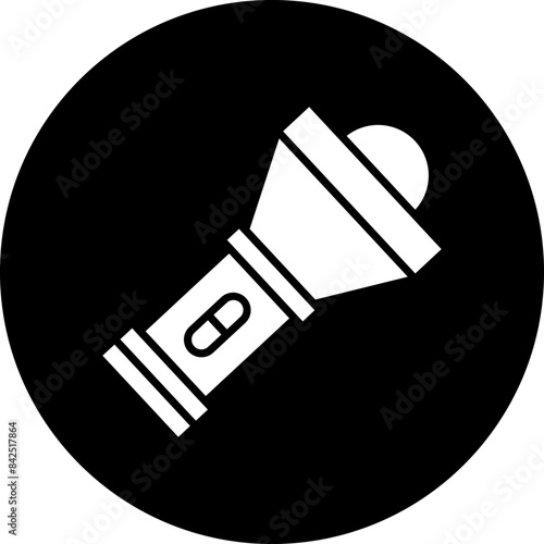 Vector Design Flashlight Icon Style