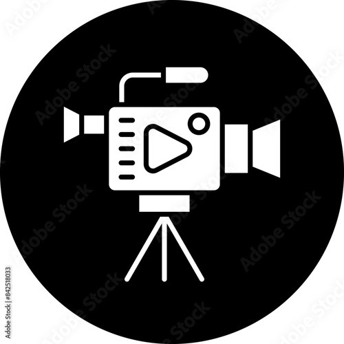 Vector Design Video Camera Icon Style