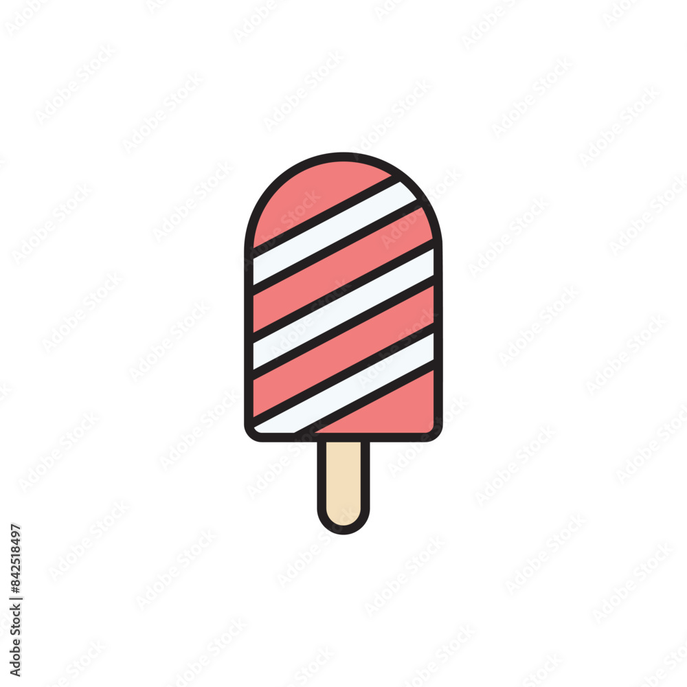 Ice Pop icon design with white background stock illustration Ice Pop icon design with white background stock illustration