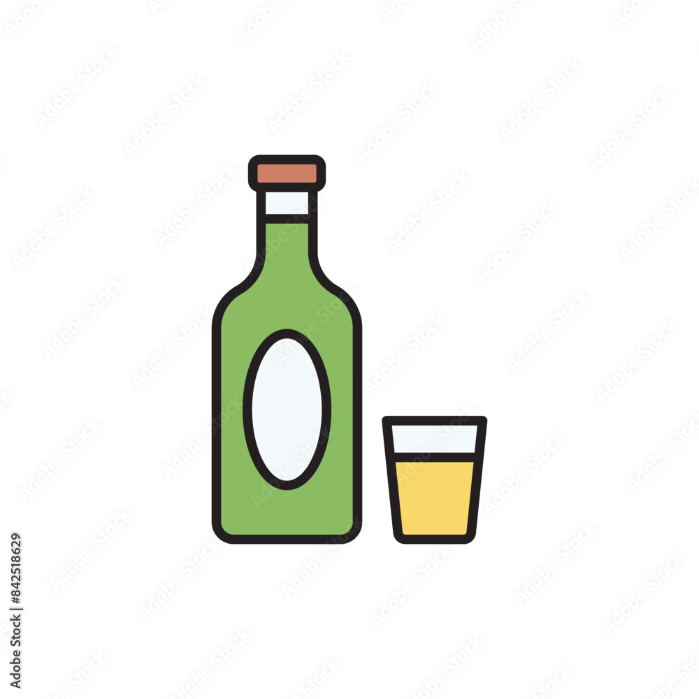 Beer icon design with white background stock illustration Beer icon design with white background stock illustration
