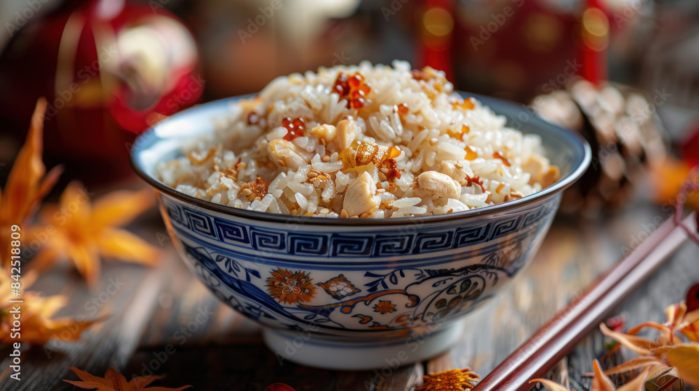 Taste the sticky goodness of Taiwanese oil rice, served festively