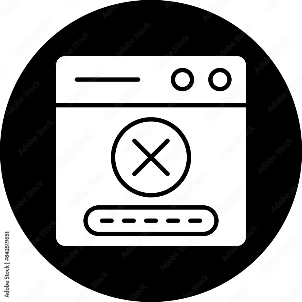 Vector Design Denial Icon Style Vector Design Denial Icon Style