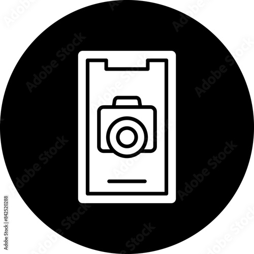 Vector Design Mobile Camera Icon Style