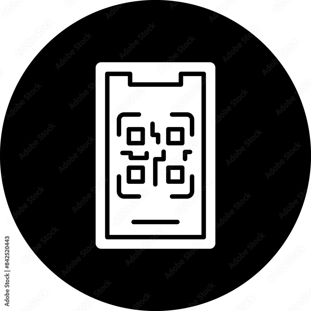 Vector Design Mobile Qr Code Icon Style Vector Design Mobile Qr Code Icon Style