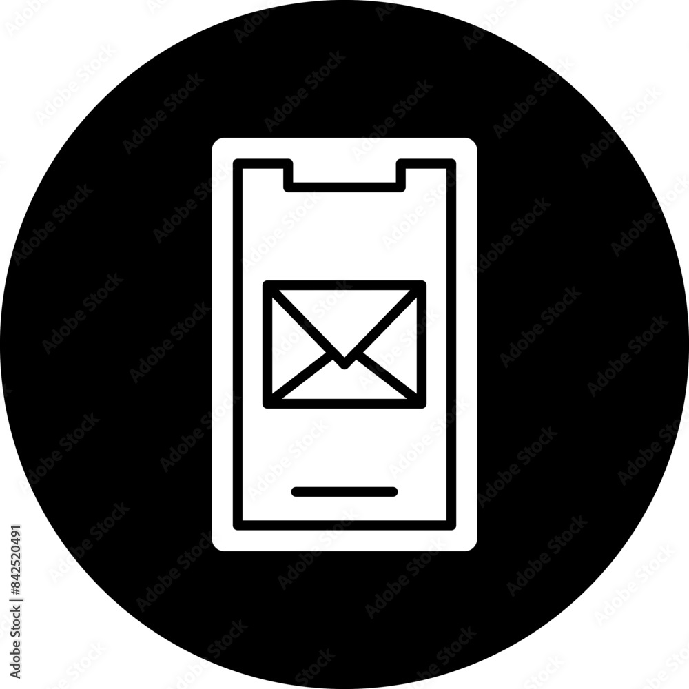 Vector Design Mobile Mail Icon Style Vector Design Mobile Mail Icon Style