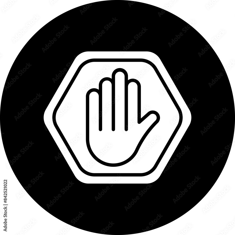 Obraz premium Vector Design Stop Sign Icon Style