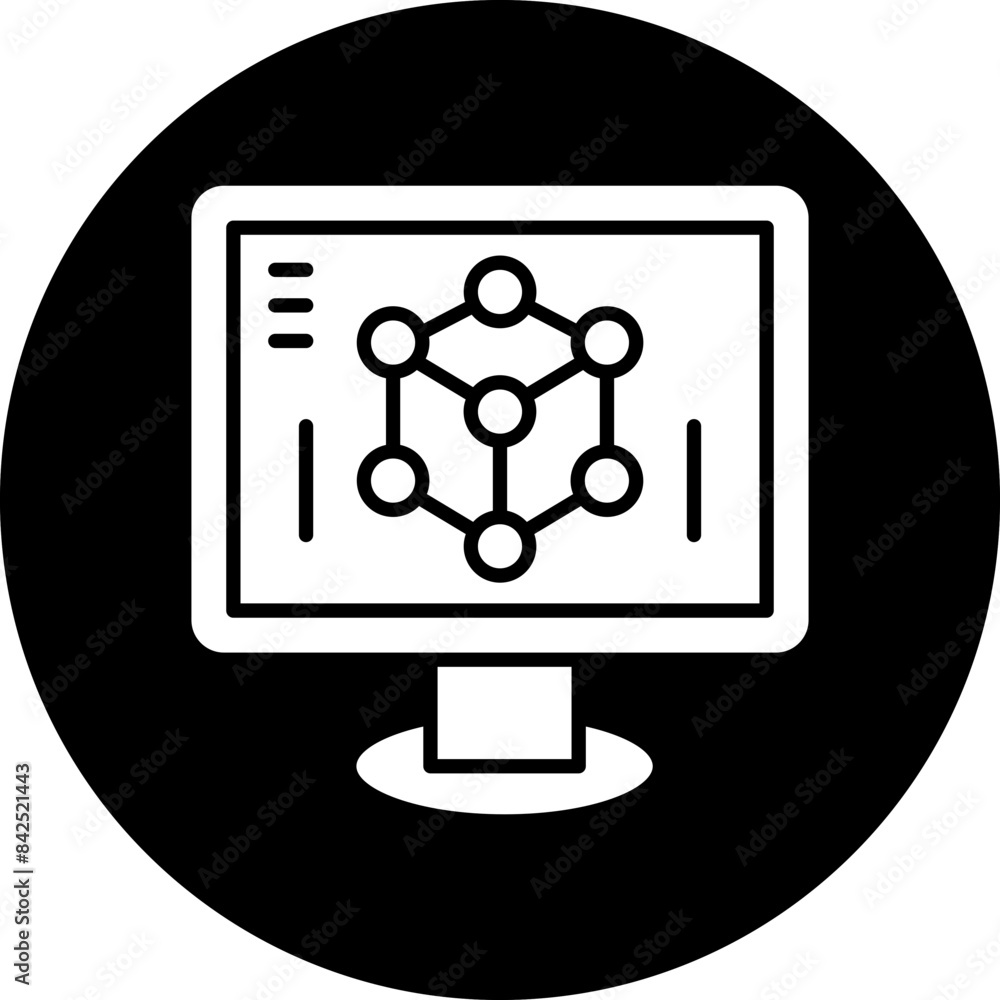 Vector Design 3d Modeling Icon Style Vector Design 3d Modeling Icon Style